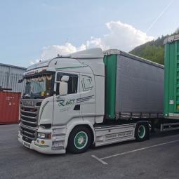 Transports Ract - Semi Tautliner Bachée
